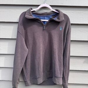 Polo-ralph-lauren Men's Grey and Brown Jumper